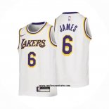 Camiseta Nino Los Angeles Lakers LeBron James #6 Association 2022-23 Blanco