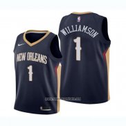 Camiseta Nino New Orleans Pelicans Zion Williamson #1 Icon 2019-20 Azul