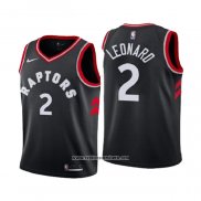 Camiseta Nino Toronto Raptors Kawhi Leonard #2 Statement 2018 Negro