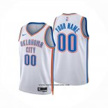 Camiseta Oklahoma City Thunder Personalizada Association 2024-25 Blanco