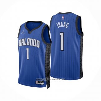 Camiseta Orlando Magic Jonathan Isaac #1 Statement 2022-23 Azul