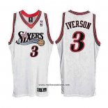 Camiseta Philadelphia 76ers Allen Iverson #3 Retro Blanco