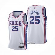 Camiseta Philadelphia 76ers Ben Simmons #25 Association Blanco