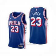 Camiseta Philadelphia 76ers LeBron James NO 23 Icon 2025-26 Azul