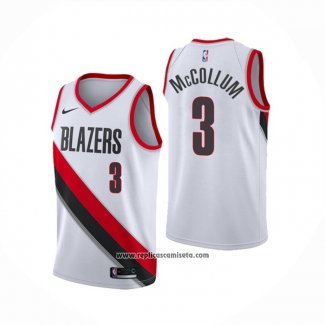 Camiseta Portland Trail Blazers C.j. McCollum #3 Association 2020-21 Blanco