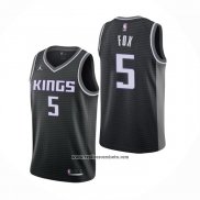 Camiseta Sacramento Kings De'Aaron Fox #5 Statement 2020-21 Negro