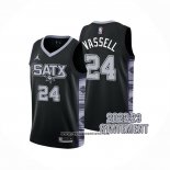 Camiseta San Antonio Spurs Devin Vassell #24 Statement 2022-23 Negro