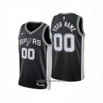 Camiseta San Antonio Spurs Personalizada Icon 2024-25 Negro