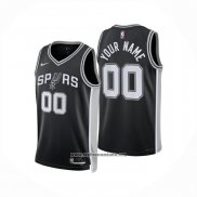 Camiseta San Antonio Spurs Personalizada Icon 2024-25 Negro