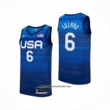 Camiseta USA 2021 Damian Lillard #6 Azul