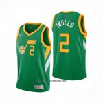Camiseta Utah Jazz Joe Ingles #2 Earned 2020-21 Verde
