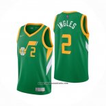 Camiseta Utah Jazz Joe Ingles #2 Earned 2020-21 Verde