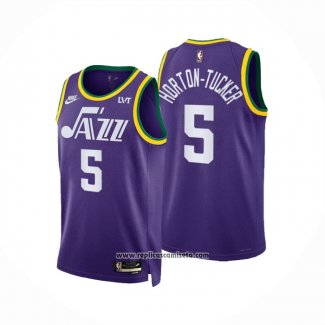 Camiseta Utah Jazz Talen Horton #5 Classic 2023-24 Violeta