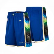 Pantalone Milwaukee Bucks Ciudad 2022-23 Azul