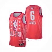 Camiseta All Star 2022 Los Angeles Lakers LeBron James #6 Granate.