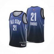 Camiseta All Star 2023 Philadelphia 76ers Joel Embiid #21 Azul