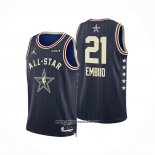Camiseta All Star 2024 Philadelphia 76ers Joel Embiid #21 Azul