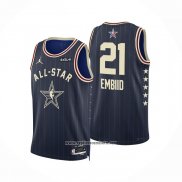 Camiseta All Star 2024 Philadelphia 76ers Joel Embiid #21 Azul