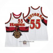 Camiseta Atlanta Hawks Dikembe Mutombo #55 Hardwood Classics Throwback Blanco