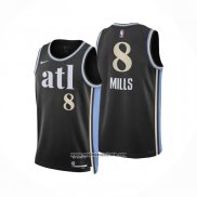 Camiseta Atlanta Hawks Patty Mills #8 Ciudad 2023-24 Negro