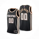 Camiseta Atlanta Hawks Personalizada Ciudad 2025-26 Negro