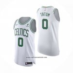 Camiseta Boston Celtics Jayson Tatum #0 Association Autentico Blanco