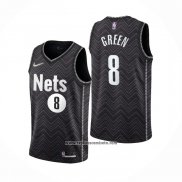 Camiseta Brooklyn Nets Jeff Green #8 Earned 2020-21 Negro