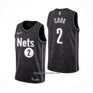 Camiseta Brooklyn Nets Tyler Cook #2 Earned 2020-21 Negro