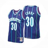 Camiseta Charlotte Hornets Dell Curry NO 30 Mitchell & Ness 1994-95 Azul
