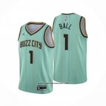 Camiseta Charlotte Hornets LaMelo Ball #1 Ciudad Verde