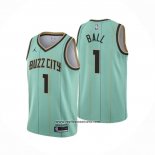Camiseta Charlotte Hornets LaMelo Ball #1 Ciudad Verde