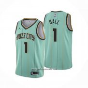 Camiseta Charlotte Hornets LaMelo Ball #1 Ciudad Verde