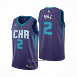 Camiseta Charlotte Hornets LaMelo Ball #2 Statement Edition Violeta