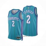 Camiseta Charlotte Hornets Larry Johnson #2 Classic 2023-24 Verde