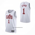 Camiseta Cleveland Cavaliers Max Strus NO 1 Asociacion 2025-26 Blanco