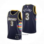 Camiseta Denver Nuggets Nah'Shon Hyland #3 Ciudad 2021-22 Azul