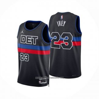 Camiseta Detroit Pistons Jaden Ivey NO 23 Statement 2024-25 Azul