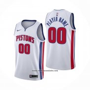 Camiseta Detroit Pistons Personalizada Association 2020-21 Blanco