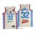 Camiseta Filipino Justin Brownlee #32 Juegos Olimpicos 2024 Blanco
