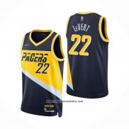 Camiseta Indiana Pacers Caris LeVert #22 Ciudad 2021-22 Azul