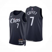 Camiseta Los Angeles Clippers Amir Coffey #7 Ciudad 2023-24 Azul