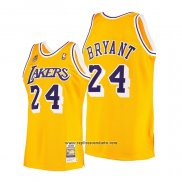 Camiseta Los Angeles Lakers Kobe Bryant #24 60th Anniversary Mitchell & Ness 2007-08 Amarillo