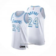 Camiseta Los Angeles Lakers Kobe Bryant #24 Ciudad Autentico 2020-21 Blanco
