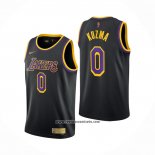 Camiseta Los Angeles Lakers Kyle Kuzma #0 Earned 2020-21 Negro