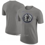 Camiseta Manga Corta Dallas Mavericks Ciudad 2023-24 Gris