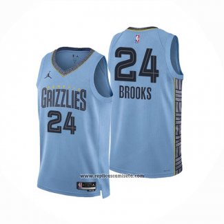 Camiseta Memphis Grizzlies Dillon Brooks #24 Statement 2022-23 Azul