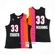 Camiseta Miami Floridians Alonzo Mourning #33 Hardwood Classics Throwback Negro