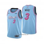Camiseta Miami Heat Dwyane Wade #3 Ciudad Azul
