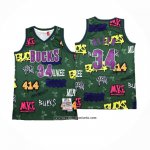 Camiseta Milwaukee Bucks Allen Iverson #34 Mitchell & Ness 2000-01 Verde