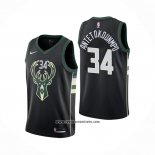 Camiseta Milwaukee Bucks Giannis Antetokounmpo #34 Negro